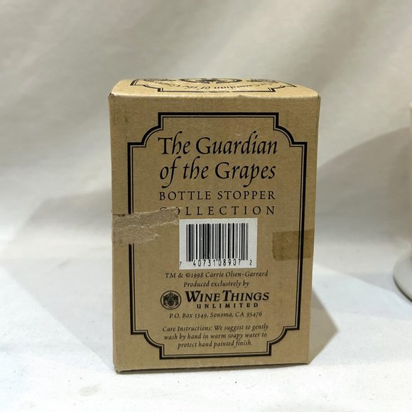 1998 Carrie Olsen-Garrard GUARDIAN OF THE GRAPES Bottle Stopper Collection - Picture 9 of 10
